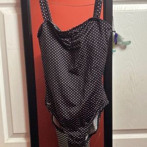 Speedo swim suit. Polka dot